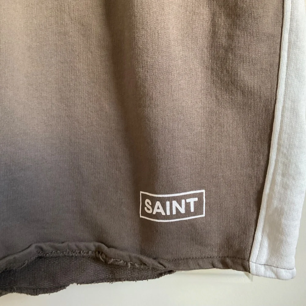 Saint Morta Men’s Cotton Sweatshorts - Brown/White - Size 3X - Picture 2 of 9